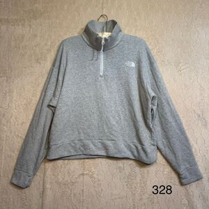 The North Face Women’s Sweater‎ Size Large 1/4 Zip Cowl Collared Color Grey